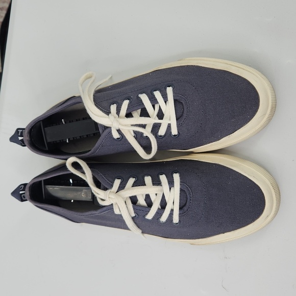 Everlane The Forever Sneaker Blue Canvas Sneakers - Picture 5 of 8